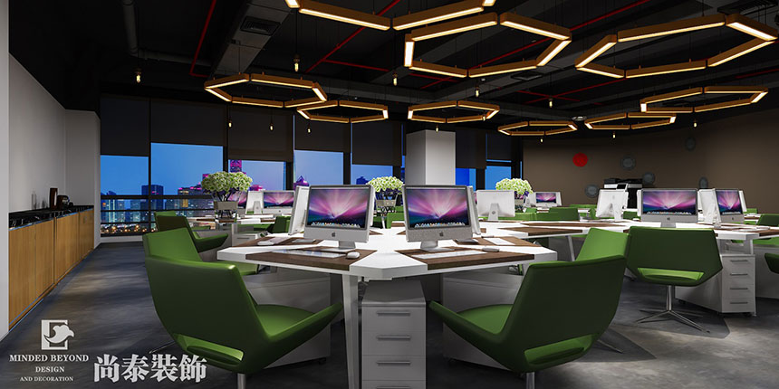 絲路天地 | 750㎡陽(yáng)光科創(chuàng)寫字樓辦公室裝修工程實(shí)景